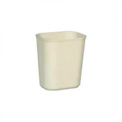 Rubbermaid® 14 Qt. Fiberglass Wastebasket, Beige - RCP254100BG