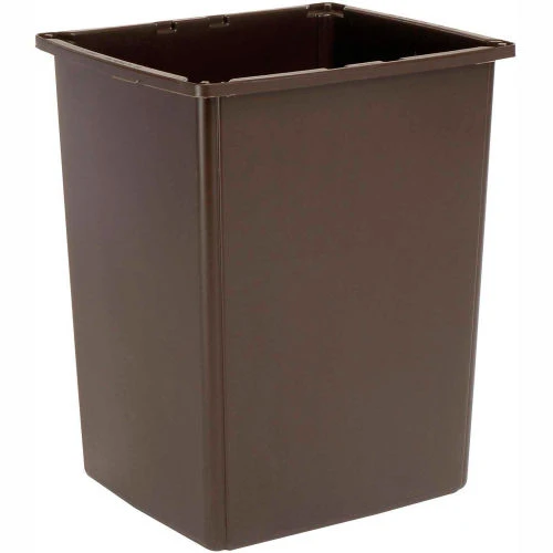 Rubbermaid® Plastic Square Trash Can With Raised Tabs, 56 Gallon, Brown 16 Rubbermaid® Plastic Square Trash Can With Raised Tabs, 56 Gallon, Brown - Image 16