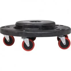 Rubbermaid® Brute Quiet Dolly, 250 lb. Capacity, 18 1/4" Dia., Black - FG264043BLA -Cheap Trash & Recycling Store RCP264043BLA 04
