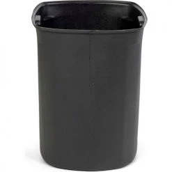 Toter Plastic Rigid Trash Can Liner For 45 Gallon Trash Can, Black