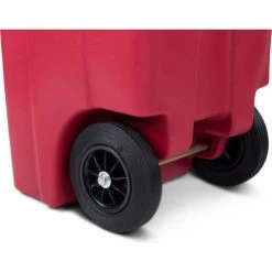 Toter Regulated Medical Waste Cart With Bio Hazard Logo, 32 Gallon - Red -Cheap Trash & Recycling Store RMN32 00RED 05