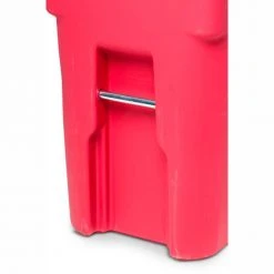 Toter 2-Wheel Medical Waste Cart, 64 Gallon Red - RMN64-00RED -Cheap Trash & Recycling Store RMN64 Red 3