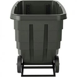 Suncast® Light Duty Plastic Tilt Truck, 3/4 Cu. Yd. Cap, 750 Lbs. Cap, Black -Cheap Trash & Recycling Store RMTTLD75 WS Front 500x500