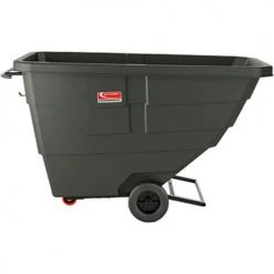 Suncast® Light Duty Plastic Tilt Truck, 3/4 Cu. Yd. Cap, 750 Lbs. Cap, Black -Cheap Trash & Recycling Store RMTTLD75 WS Side 500x500