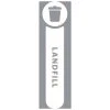 Rubbermaid Waste Stream Label Landfill Kit for Slim Jim - 1992437