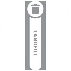 Rubbermaid Waste Stream Label Landfill Kit for Slim Jim - 1992437