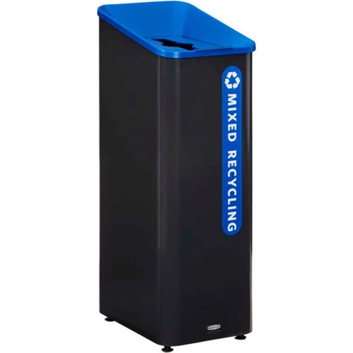 Rubbermaid® Sustain Mixed Recycling Container 15 Gal, Blue 9 Rubbermaid® Sustain Mixed Recycling Container 15 Gal, Blue - Image 9