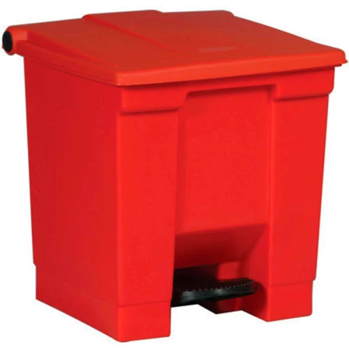 Rubbermaid® Fire Safe Step On Plastic Container, 8 Gallon, Red - FG614300RED 1 Rubbermaid® Fire Safe Step On Plastic Container, 8 Gallon, Red - FG614300RED
