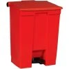 Rubbermaid® Fire Safe Step On Plastic Container, 18 Gallon, Red - FG614500RED