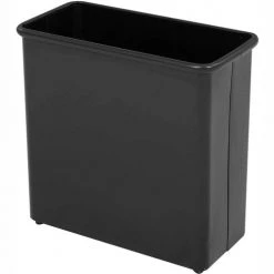 Safco® Rectangular Wastebasket, 27-1/2 Qt. Black Qty.3 - 9616BL