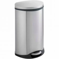 Safco® Ellipse Step-On Can 12-1/2 Gallon Stainless Steel - 9903SS