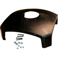 Rubbermaid® Dome Top With Hole, Black With Hardware - FG3975M2BLA