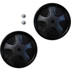 Rubbermaid® 8" Wheel Kit With Push Caps, Black - FG9W27M10000