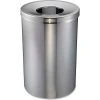 Genuine Joe Stainless Steel Round Open Mouth Trash Can, 30 Gallon