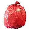 Medegen Red Biohazard Waste Disposable Bags, 1.2 mil, 10 Gallon, 24" x 24", 50/Box