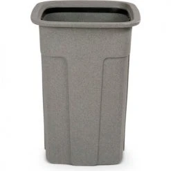 Toter Slimline Trash Can, 35 Gallon, Greystone