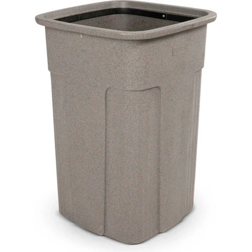 Toter Slimline Trash Can, 50 Gallon, Greystone 2 Toter Slimline Trash Can, 50 Gallon, Greystone - Image 2