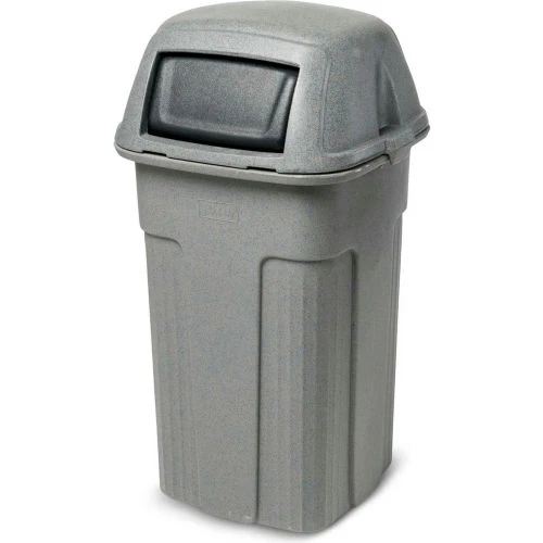 Toter Slimline Trash Can, 50 Gallon, Greystone 4 Toter Slimline Trash Can, 50 Gallon, Greystone - Image 4