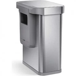 simplehuman® Rectangular Sensor Trash Can, Voice & Motion Control,15.3 Gallon - ST2031 -Cheap Trash & Recycling Store ST2031 05