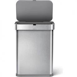 simplehuman® Rectangular Sensor Trash Can, Voice & Motion Control,15.3 Gallon - ST2031 -Cheap Trash & Recycling Store ST2031 V3