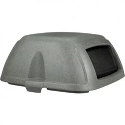 Toter Dome Lid With Swing Door, Fits SSC35, Greystone -Cheap Trash & Recycling Store STL35 00GST 05