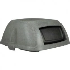 Toter Dome Lid With Swing Door, Fits SSC35, Greystone -Cheap Trash & Recycling Store STL35 00GST 06