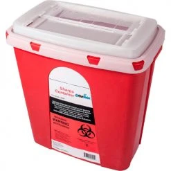 First Voice™ 6 Gallon Sharps Container with OSHA Compliant Blood Borne Pathogen Training, 1 Set