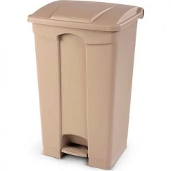 Toter Fire Retardant Step On Container, 23 Gallon, Beige - SOF23-00BEI -Cheap Trash & Recycling Store TT2 SOF23 00BEI