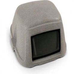 Toter Dome Lid With Swing Door, Fits SSC35, Greystone -Cheap Trash & Recycling Store TT2 STL35 00GST