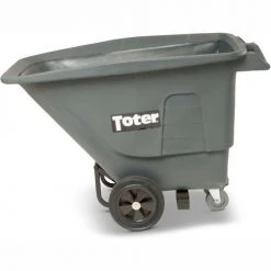 Toter® Forkliftable Standard Duty Plastic Tilt Truck, 1/2 Cu. Yd. Cap, 400 Lbs. Cap, Gray -Cheap Trash & Recycling Store TT2 UT005 00IGY