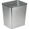 Transforming Technologies 28 Quart Stainless Steel Clean Room Waste Basket - WBAS28MET