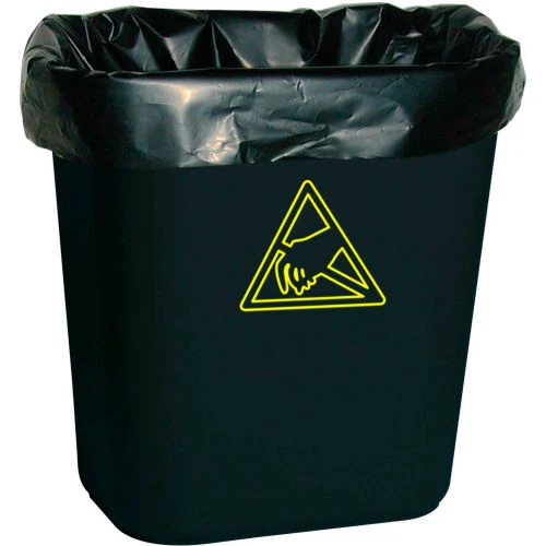 Conductive Trash Liners WBASLB Black, 7-10 Gal 1 Conductive Trash Liners WBASLB Black, 7-10 Gal