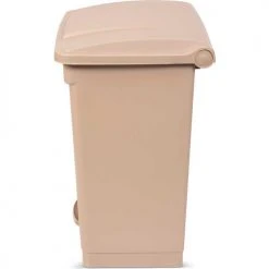Toter Fire Retardant Step On Container, 18 Gallon, Beige - SOF18-00BEI -Cheap Trash & Recycling Store Toter 18Gallon SteponContainer Beige SOF18 Side1000x1000