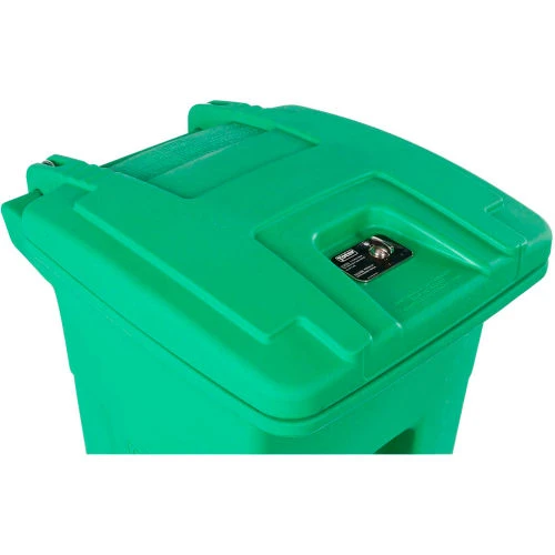 Toter Heavy Duty 2-Wheel Organic Waste Trash Cart W/ Casters, 32 Gallon, Organic Green - ACG32-00LIM 5 Toter Heavy Duty 2-Wheel Organic Waste Trash Cart W/ Casters, 32 Gallon, Organic Green - ACG32-00LIM - Image 5