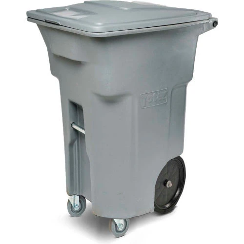 Toter Heavy Duty Two-Wheel Trash Cart w/Casters, 64 Gallon Graystone - ACC64-01GST 1 Toter Heavy Duty Two-Wheel Trash Cart w/Casters, 64 Gallon Graystone - ACC64-01GST