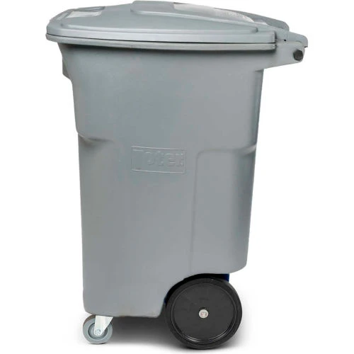 Toter Heavy Duty Two-Wheel Trash Cart w/Casters, 64 Gallon Graystone - ACC64-01GST 2 Toter Heavy Duty Two-Wheel Trash Cart w/Casters, 64 Gallon Graystone - ACC64-01GST - Image 2