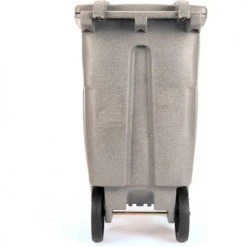 Toter 2-Wheel Secure Document/E-Waste Cart w/Casters, 64 Gallon Graystone - CDC64-00GST -Cheap Trash & Recycling Store Toter 64Gallon SecureDocumentCasterCart Graystone CDC64 Back