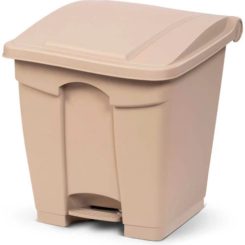 Toter Fire Retardant Step On Container, 8 Gallon, Beige - SOF08-00BEI 1 Toter Fire Retardant Step On Container, 8 Gallon, Beige - SOF08-00BEI