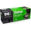 Toter 96 Gallon Cart Liner, 2.0 Mil, Black, 10 Pack - GB096-01000