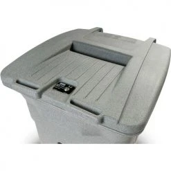 Toter Heavy Duty 2-Wheel Document Cart W/ Casters, 96 Gallon, Graystone - CDC96-00GST -Cheap Trash & Recycling Store Toter 96Gallon SecureDocumentCart Graystone CDC96 Lid 1