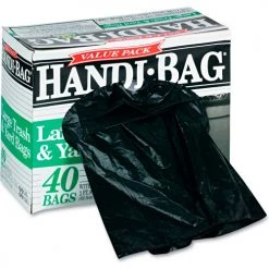 Super Value Pack Trash Bag 33 Gallon 0.70 Mil, Black 40 Bags/Box - WBIHAB6FTL40