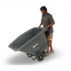 Toter® Forkliftable Standard Duty Plastic Tilt Truck, 1/2 Cu. Yd. Cap, 400 Lbs. Cap, Gray -Cheap Trash & Recycling Store UT005 Gray 3