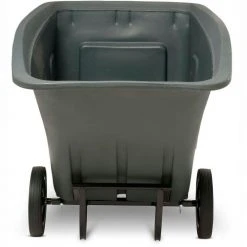 Toter® Forkliftable Standard Duty Plastic Tilt Truck, 1/2 Cu. Yd. Cap, 400 Lbs. Cap, Gray -Cheap Trash & Recycling Store UT005 Gray 6