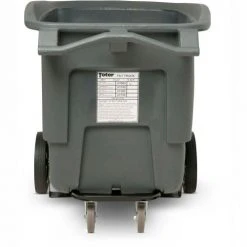 Toter® Forkliftable Standard Duty Plastic Tilt Truck, 1/2 Cu. Yd. Cap, 400 Lbs. Cap, Gray -Cheap Trash & Recycling Store UT005 Gray 7