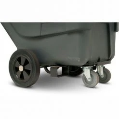 Toter® Forkliftable Standard Duty Plastic Tilt Truck, 1/2 Cu. Yd. Cap, 400 Lbs. Cap, Gray -Cheap Trash & Recycling Store UT005 Gray 8