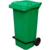 Vestil Green Trash Can - 95 Gal W/Lid Lifter - TH-95-GRN-FL