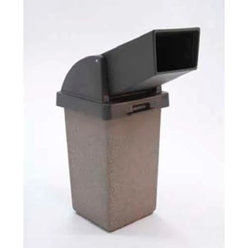 Wausau Tile Concrete Waste Receptacle W/Red Drive Up Top - 20" X 20" Gray/Tan 1 Wausau Tile Concrete Waste Receptacle W/Red Drive Up Top - 20" X 20" Gray/Tan