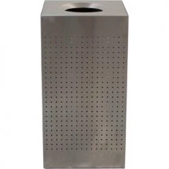 Witt Industries Witt Celestial Series Stainless Steel Square Trash Can, 25 Gallon -Cheap Trash & Recycling Store WIT CL25 SS