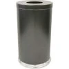 Witt Industries Witt Steel Round Trash Can, 35 Gallon, Silver Vein