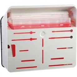 Locking Wall Cabinet for Bemis® 5-Qt Sharps Container, Beige -Cheap Trash & Recycling Store sentinel 1051 back view